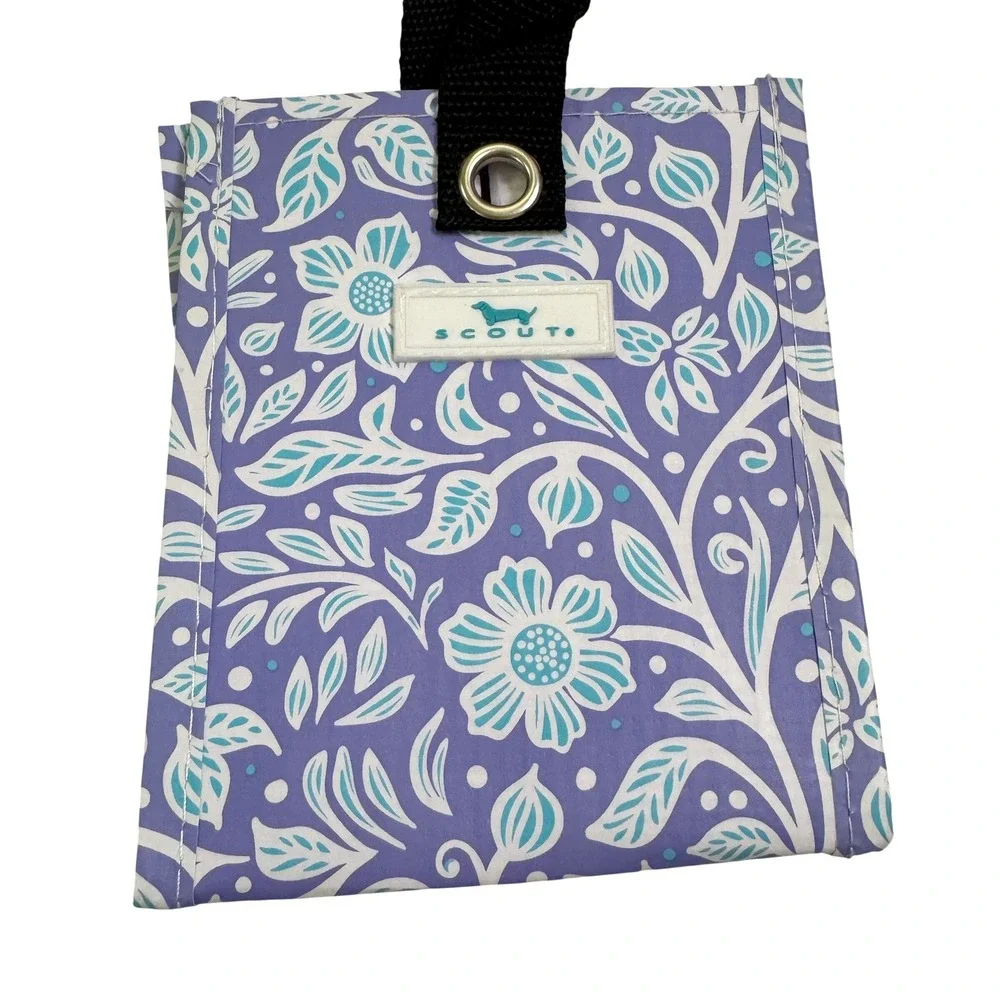 SCOUT Bags Mini Square XS Gift Bag in Purple Floral Best Buds Reusable